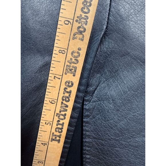 Diversity Women's Knee Length Genuine Leather Straight Skirt Black Size 6 - Picture 12 of 12